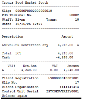 Hide Company Info on Receipt on